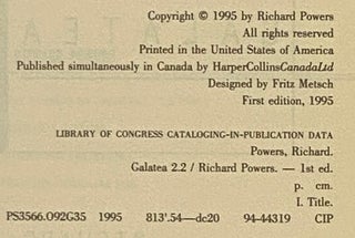 Galatea 2.2: A Novel