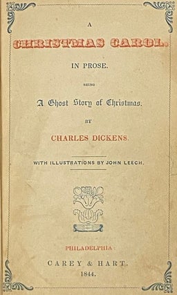 A Christmas Carol. in Prose. Being a Ghost Story of Christmas.