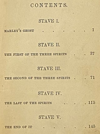 A Christmas Carol. in Prose. Being a Ghost Story of Christmas.
